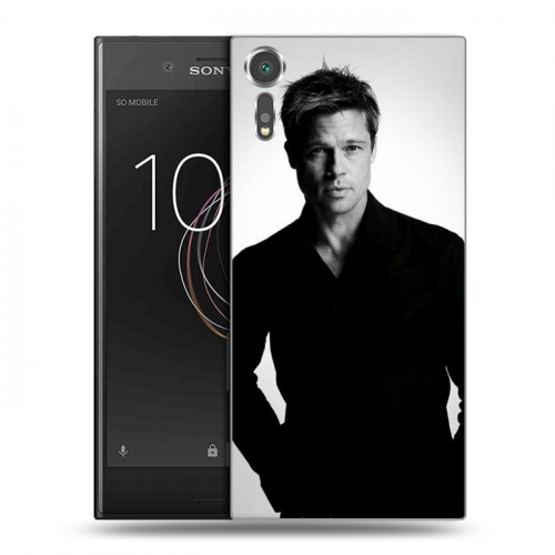 Дизайнерский пластиковый чехол для Sony Xperia XZs Бред Питт