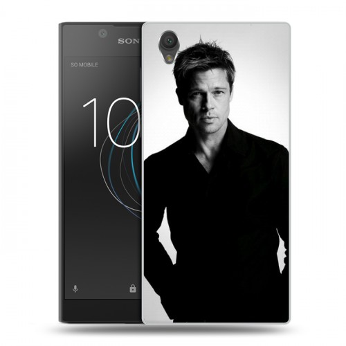 Дизайнерский пластиковый чехол для Sony Xperia L1 Бред Питт