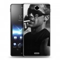 Дизайнерский пластиковый чехол для Sony Xperia TX Бред Питт