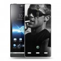 Дизайнерский пластиковый чехол для Sony Xperia S Бред Питт