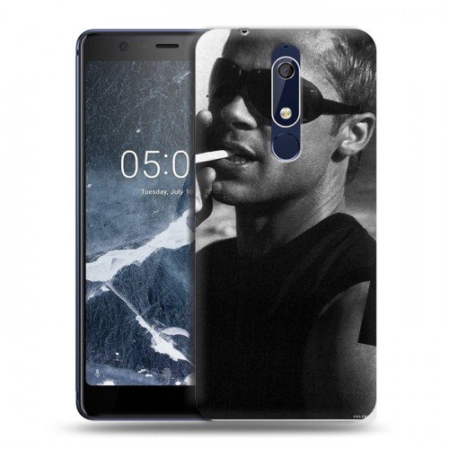 Дизайнерский пластиковый чехол для Nokia 5.1 Бред Питт