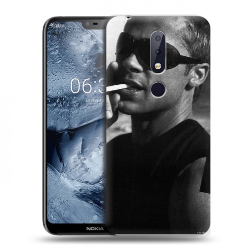 Дизайнерский пластиковый чехол для Nokia 6.1 Plus Бред Питт