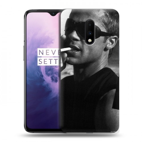 Дизайнерский пластиковый чехол для OnePlus 7 Бред Питт