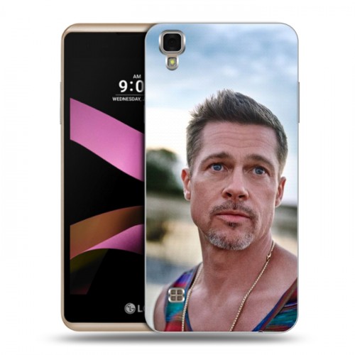 Дизайнерский силиконовый чехол для LG X Style Бред Питт