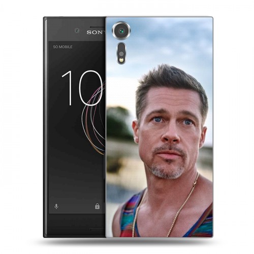 Дизайнерский пластиковый чехол для Sony Xperia XZs Бред Питт