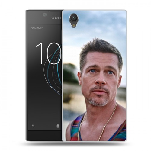 Дизайнерский пластиковый чехол для Sony Xperia L1 Бред Питт