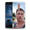 Дизайнерский пластиковый чехол для Nokia 8 Бред Питт