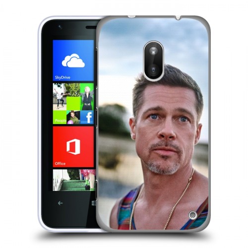 Дизайнерский пластиковый чехол для Nokia Lumia 620 Бред Питт