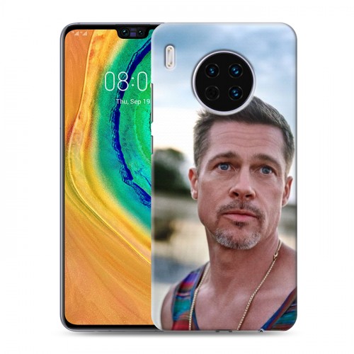 Дизайнерский пластиковый чехол для Huawei Mate 30 Бред Питт