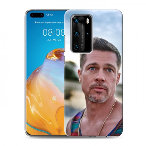 Дизайнерский пластиковый чехол для Huawei P40 Pro Бред Питт