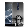 Дизайнерский пластиковый чехол для Nokia 5.1 Бред Питт