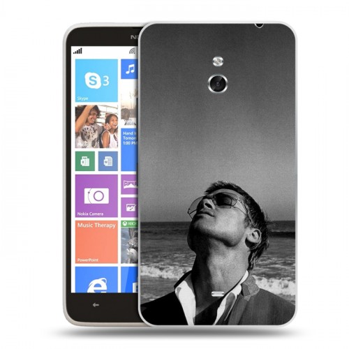 Дизайнерский пластиковый чехол для Nokia Lumia 1320 Бред Питт