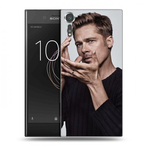 Дизайнерский пластиковый чехол для Sony Xperia XZs Бред Питт