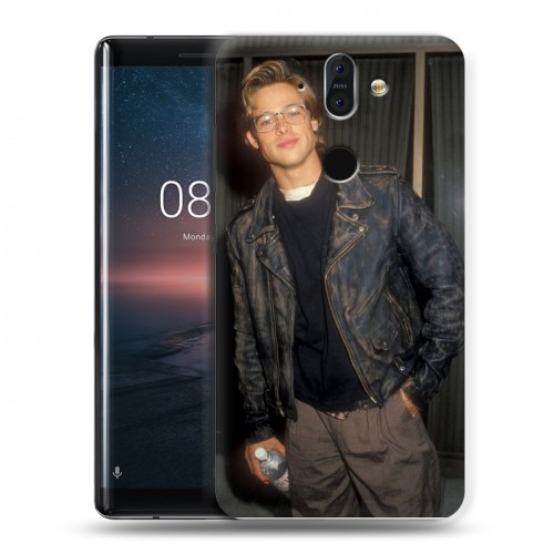 Дизайнерский силиконовый чехол для Nokia 8 Sirocco Бред Питт