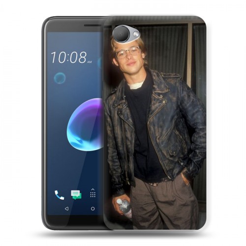 Дизайнерский пластиковый чехол для HTC Desire 12 Бред Питт