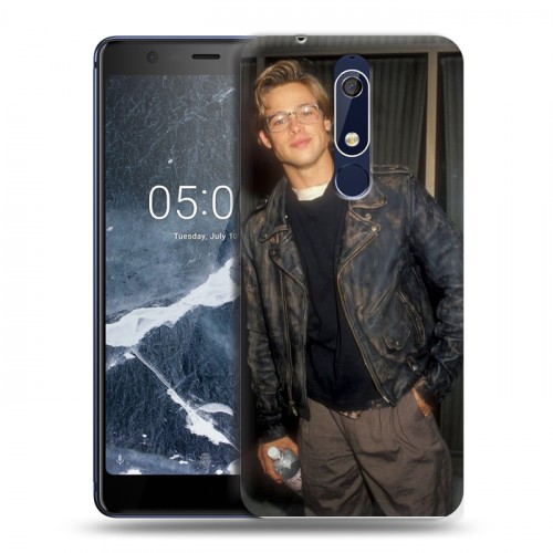 Дизайнерский пластиковый чехол для Nokia 5.1 Бред Питт