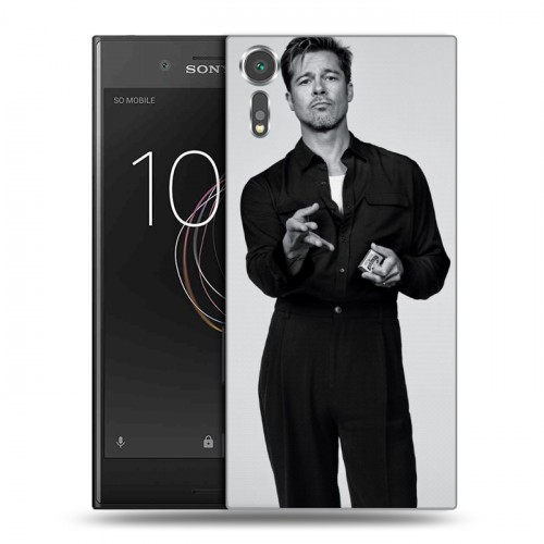 Дизайнерский пластиковый чехол для Sony Xperia XZs Бред Питт