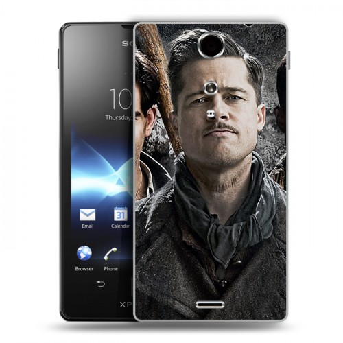 Дизайнерский пластиковый чехол для Sony Xperia TX Бред Питт