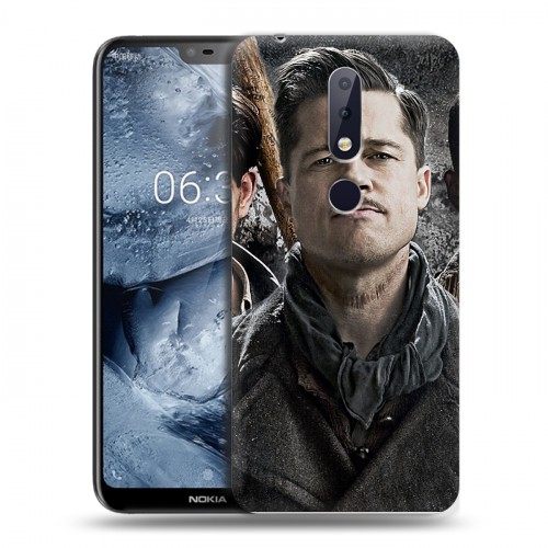 Дизайнерский пластиковый чехол для Nokia 6.1 Plus Бред Питт