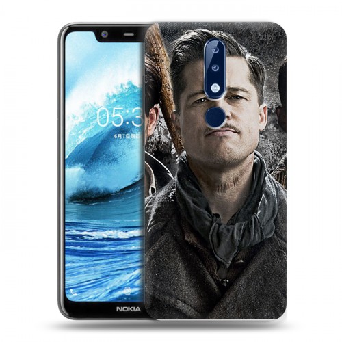 Дизайнерский силиконовый чехол для Nokia 5.1 Plus Бред Питт