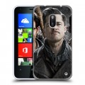 Дизайнерский пластиковый чехол для Nokia Lumia 620 Бред Питт