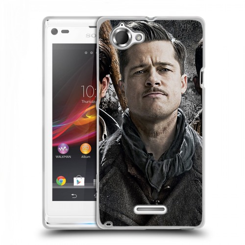 Дизайнерский пластиковый чехол для Sony Xperia L Бред Питт