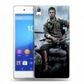 Дизайнерский пластиковый чехол для Sony Xperia Z3+ Бред Питт