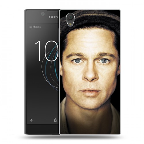 Дизайнерский пластиковый чехол для Sony Xperia L1 Бред Питт