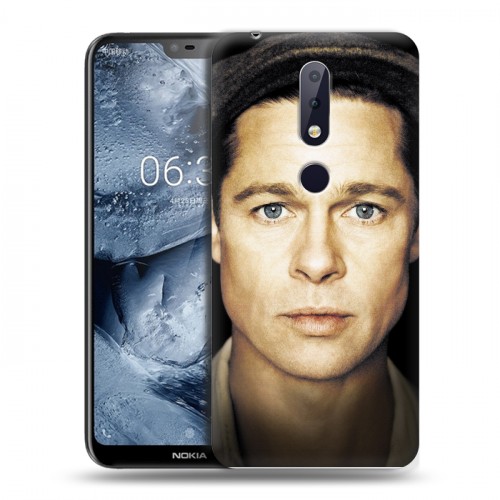 Дизайнерский пластиковый чехол для Nokia 6.1 Plus Бред Питт