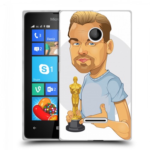 Дизайнерский пластиковый чехол для Microsoft Lumia 435 Леонардо Дикаприо