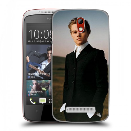 Дизайнерский пластиковый чехол для HTC Desire 500 Леонардо Дикаприо