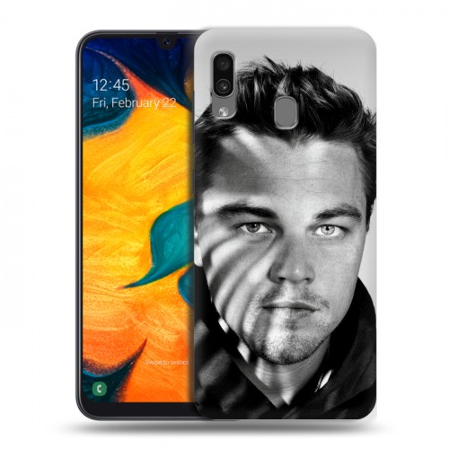 Дизайнерский силиконовый чехол для Samsung Galaxy A30 Леонардо Дикаприо