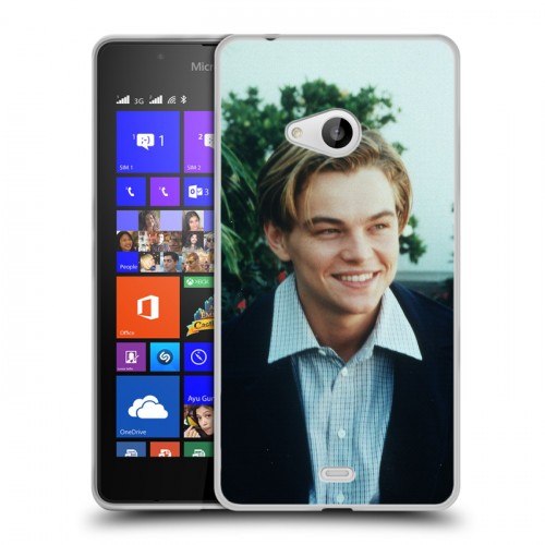 Дизайнерский пластиковый чехол для Microsoft Lumia 540 Леонардо Дикаприо