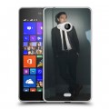 Дизайнерский пластиковый чехол для Microsoft Lumia 540 Леонардо Дикаприо