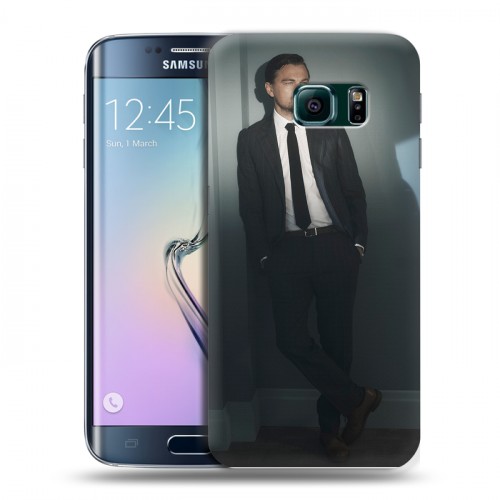 Дизайнерский пластиковый чехол для Samsung Galaxy S6 Edge Леонардо Дикаприо