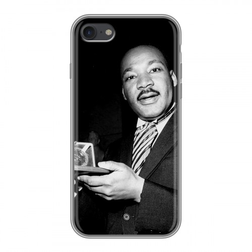 Дизайнерский силиконовый чехол для Iphone 7 Лютер Кинг
