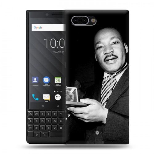 Дизайнерский пластиковый чехол для BlackBerry KEY2 Лютер Кинг