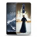 Дизайнерский пластиковый чехол для Nokia 5.1  Мэрилин Мэнсон