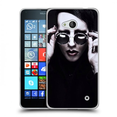 Дизайнерский пластиковый чехол для Microsoft Lumia 640  Мэрилин Мэнсон