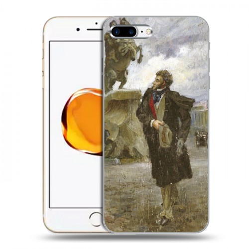 Дизайнерский силиконовый чехол для Iphone 7 Plus / 8 Plus Пушкин