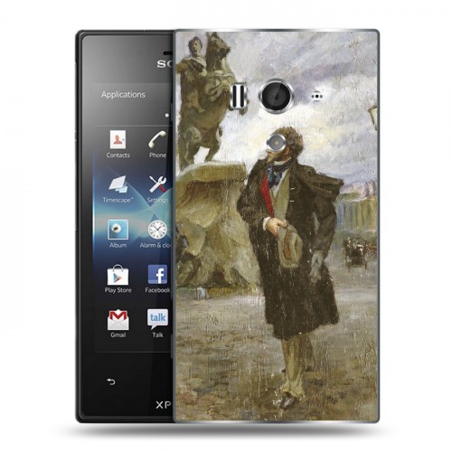 Дизайнерский пластиковый чехол для Sony Xperia acro S Пушкин