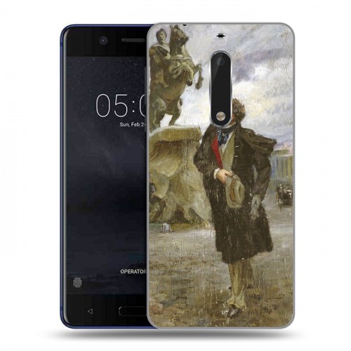 Дизайнерский пластиковый чехол для Nokia 5 Пушкин