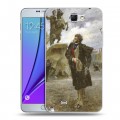 Дизайнерский пластиковый чехол для Samsung Galaxy Note 2 Пушкин