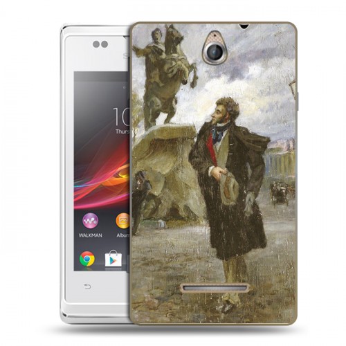 Дизайнерский пластиковый чехол для Sony Xperia E Пушкин