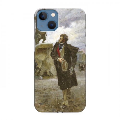 Дизайнерский силиконовый чехол для Iphone 13 Пушкин