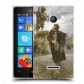 Дизайнерский пластиковый чехол для Microsoft Lumia 435 Пушкин