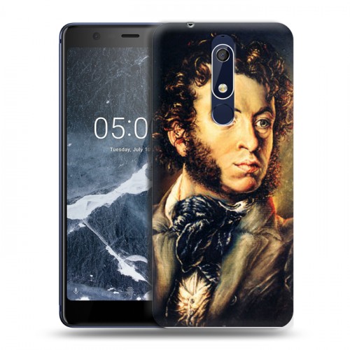 Дизайнерский пластиковый чехол для Nokia 5.1 Пушкин