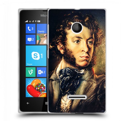 Дизайнерский пластиковый чехол для Microsoft Lumia 435 Пушкин