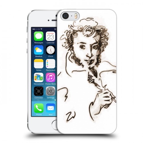 Дизайнерский пластиковый чехол для Iphone 5s Пушкин