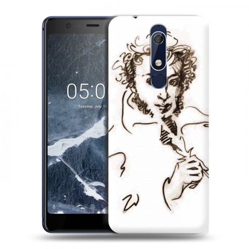 Дизайнерский пластиковый чехол для Nokia 5.1 Пушкин